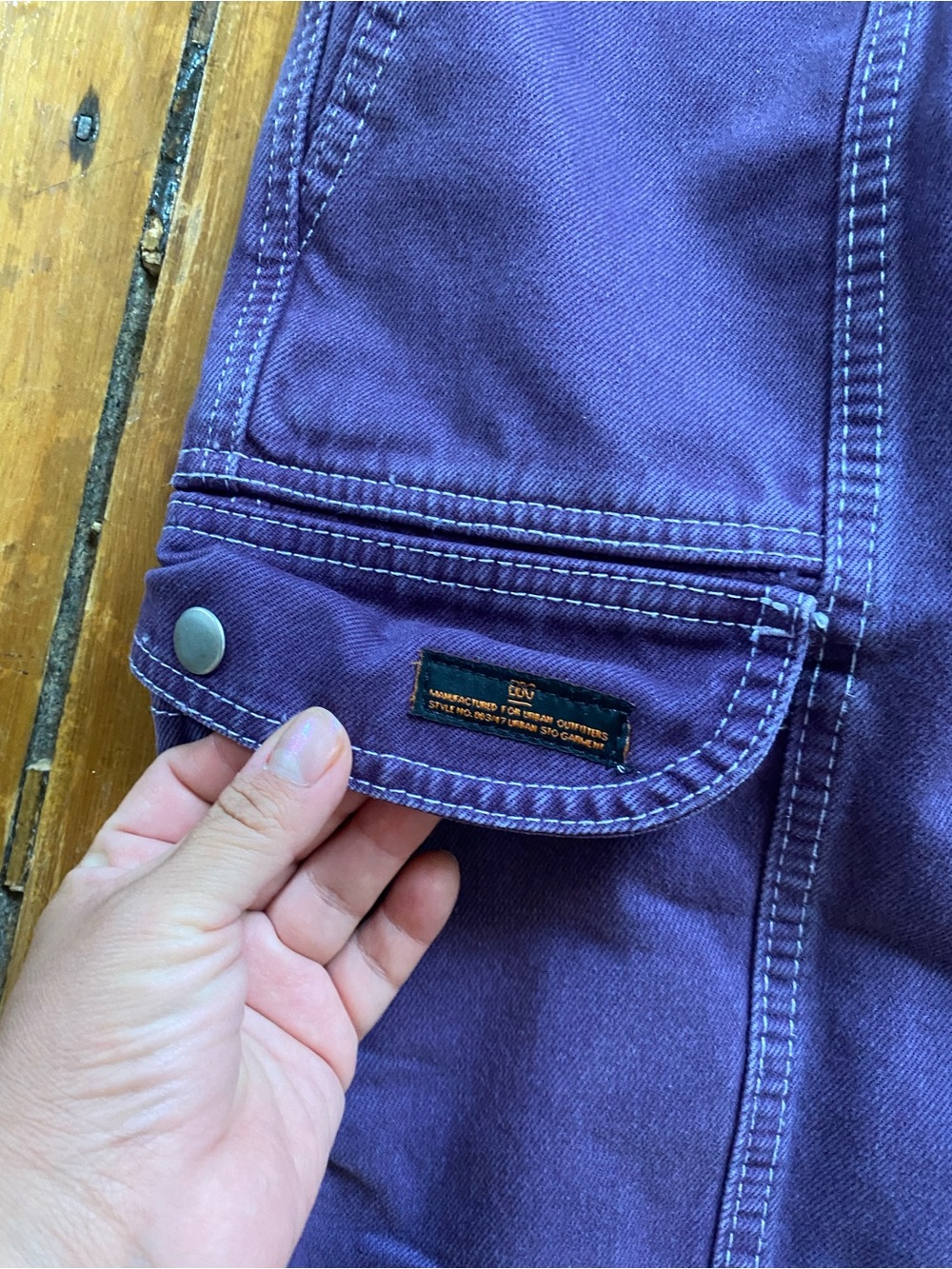 BDG Purple Cargo Pants - Picture 2 of 6